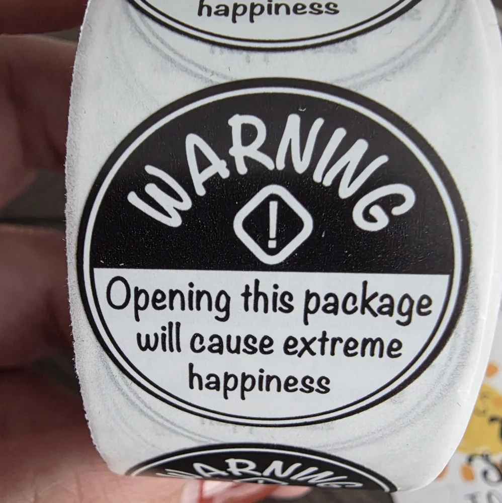 Warning Opening this package Will cause Extreme Happiness! - Picture 1 of 2